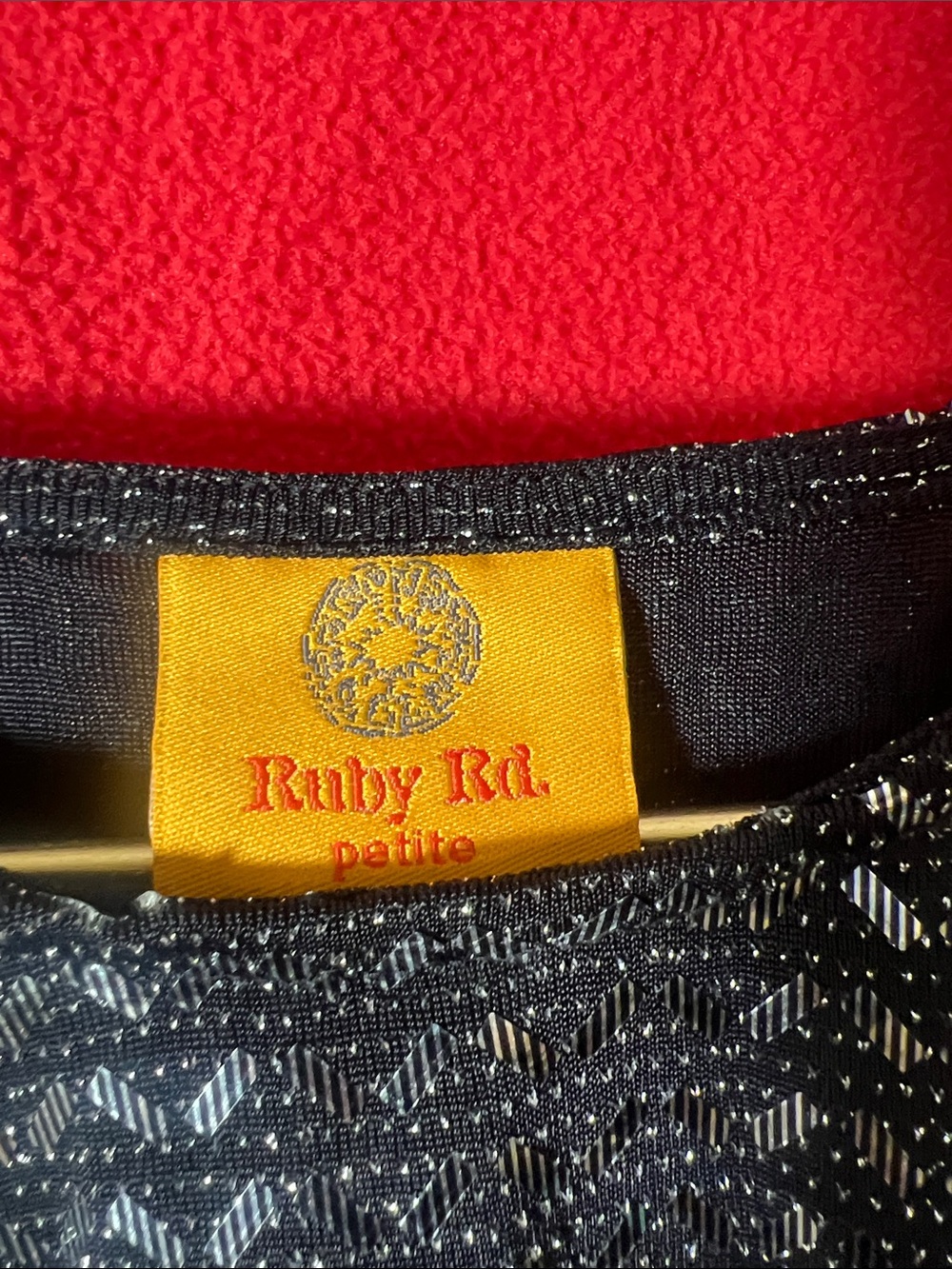 Ruby Rd. Black Sequin Long-Sleeve Blouse - Picture 2 of 8